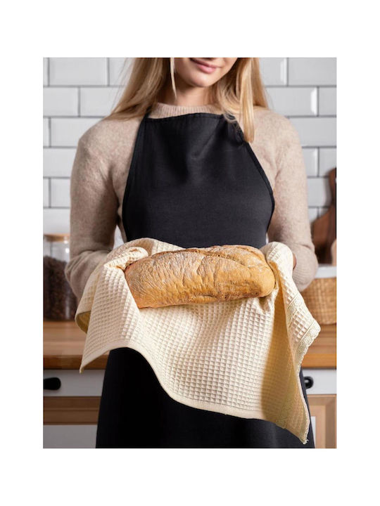 SteweHome Kitchen Towel Made of 100% Cotton in Beige Colour 40x60cm 5 Pieces