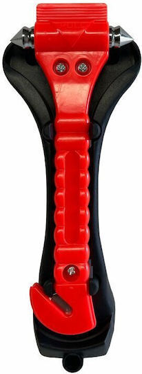 Car Emergency Hammer with Seatbelt Cutter Red