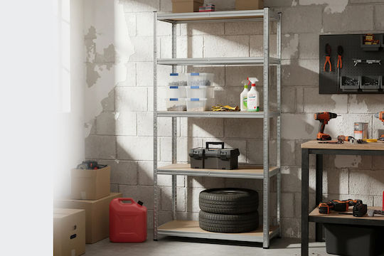 General Trade Ραφιέρα Dexion Γαλβανιζέ 90x40x180εκ. με 5 Ράφια Συνολικής Αντοχής 875kg