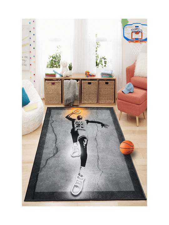 SteweHome Παιδικό Χαλί Μπάσκετ 120x300cm Πάχους 60mm