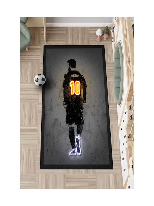 SteweHome Παιδικό Χαλί Ποδόσφαιρο Πολύχρωμο 80x100cm Πάχους 60mm