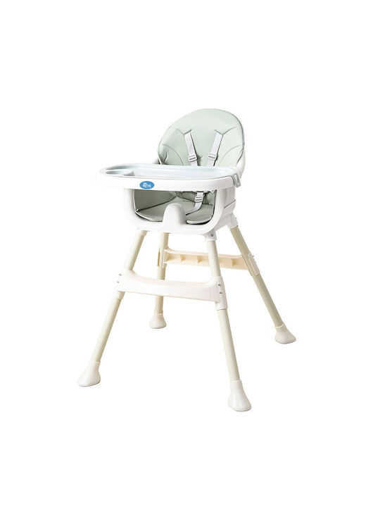 Little Mom Καreclaki de Masă cu Înălțime Reglabilă Verde