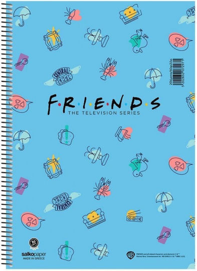Salko Paper Spiral Ruled Notebook A4 120 Paper Sheets 4 Subjects