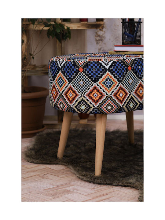 Living Room Wooden Oval Stool