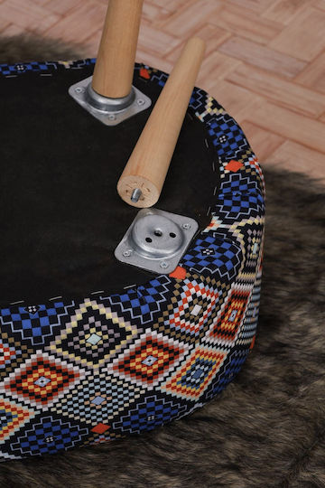 Living Room Wooden Oval Stool