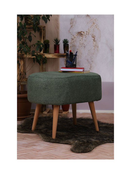 Living Room Wooden Oval Stool