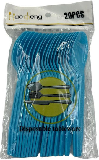 Disposable Yellow Spoons for Party 20 Pieces