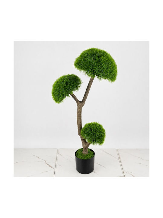 Künstliche Dekorative Topfpflanze Bonsai Moos Pilz Topf 100cm Galifas 551481
