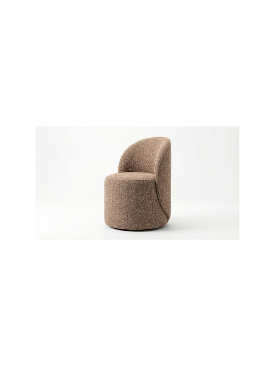 Living Room Stool with Backrest Wooden Brown