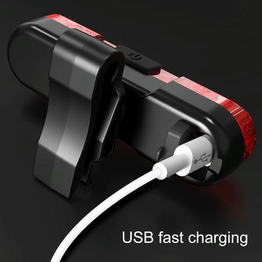 Led Rechargeable Rear Bicycle Light