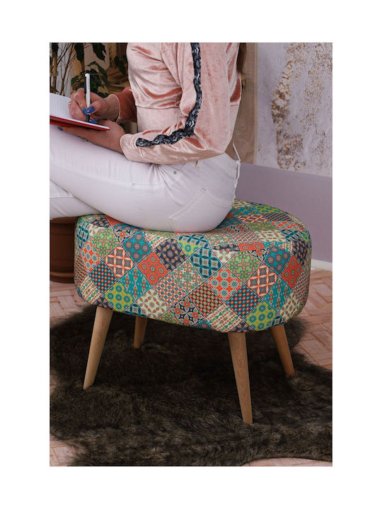 Wooden Multicolour Living Room Stools