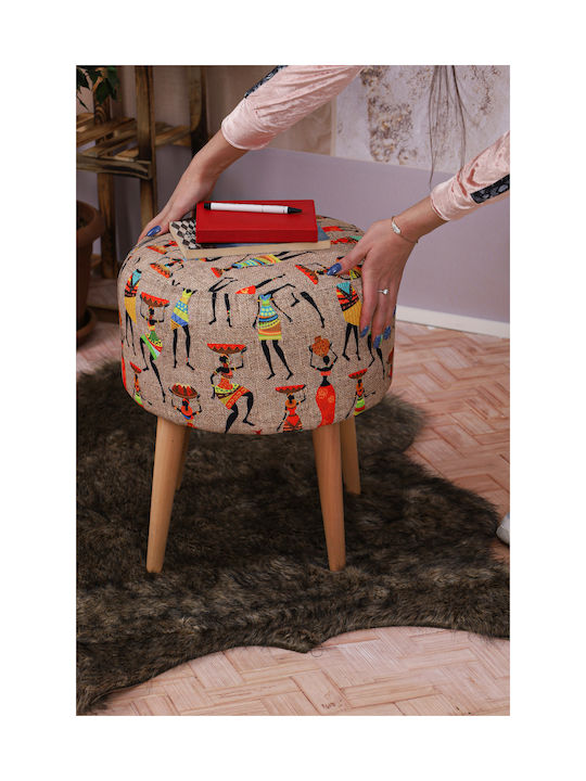 Taburet Bucătărie Lemn Multicolor