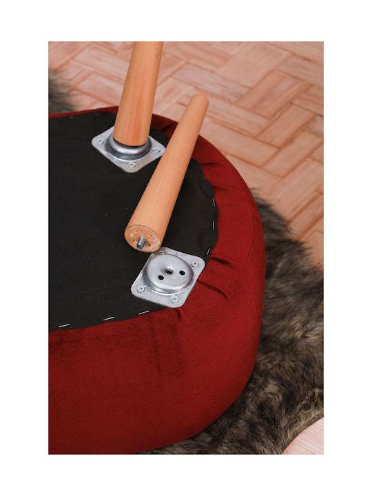 Kitchen Wooden Burgundy Stools