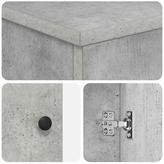 vidaXL Panglică Fără Lavoar M54xA41xÎ70cm Gri Beton