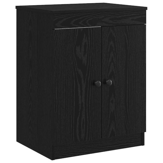 vidaXL Badezimmer Waschtisch-Einheit Ohne Waschbecken M54xB41xH70cm Schwarz