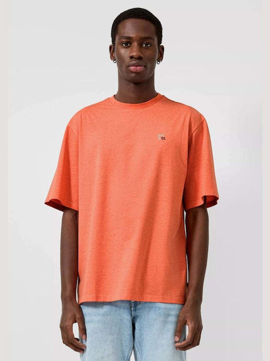 Herrenblusen Kurzarm T-Shirt Orange