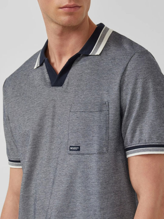 Polo Short Sleeve Blouse Bleumarin Inchis
