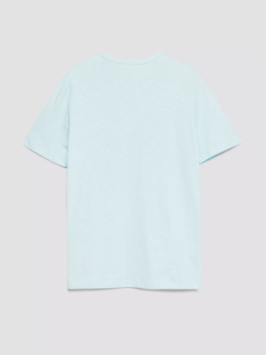 Herrenblusen T-Shirt Türkis Hell
