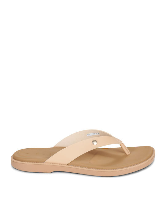 Damen Zehentrenner in Beige Farbe