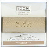 Millefiori Milano Icon Car Air Freshener Vanilla & Wood Metal