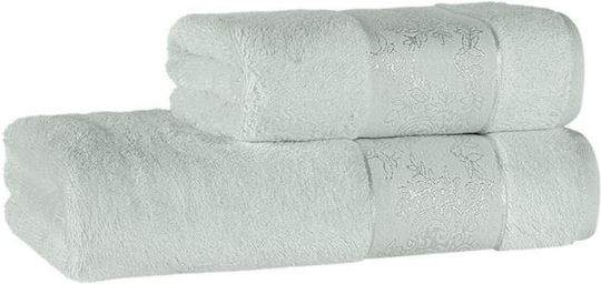SteweHome Face Towel 50x90cm Green 2 Pieces