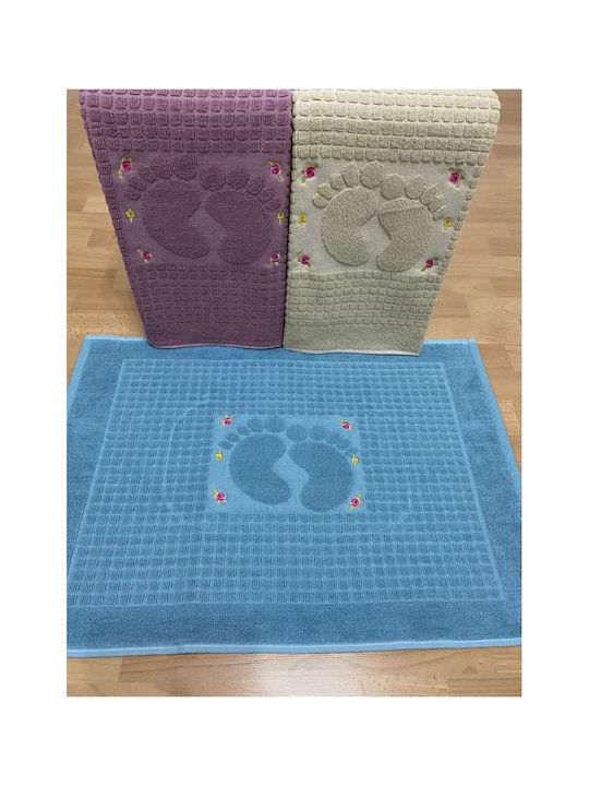 SteweHome Set Cotton Bath Mats STE-024863-V51318 Cream 50x70cm 3 Pieces
