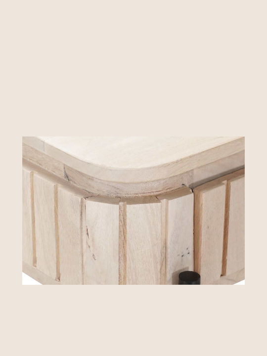 Table Made of Solid Wood White 100x30x76cm