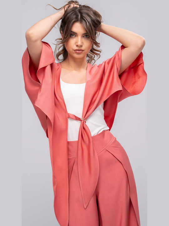 Miruna Bluza Damă Drapată Albastră