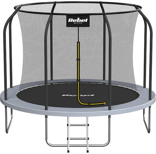 Rebel Outdoor Trampoline Diameter 244cm With Protective Net And Black Ladder