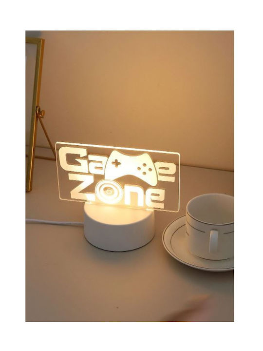 Markadoro Διακοσμητικό Φωτιστικό LED 3D Illusion 3x3εκ.