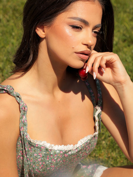 Summer Mini Dress Green