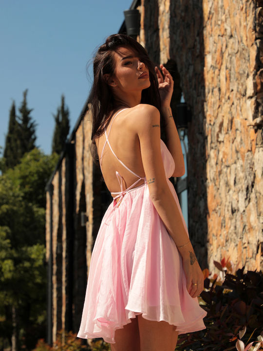 Лятна Mini Рокля Baby Pink