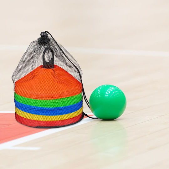 Set 80 Multicolor Marking Cones Relaxdays 5x19cm