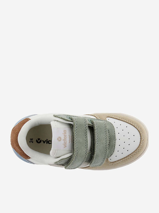 Kinder Sneaker mit Bügel- und Schleifenverschluss Beige