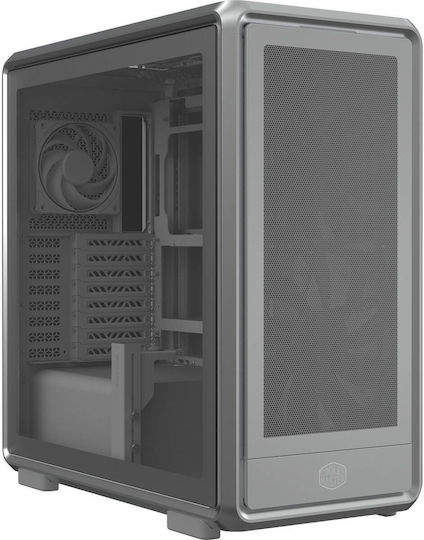 CoolerMaster Masterframe 600 Mesh Gaming Middle Tower Carcasă PC cu Panou Lateral Argintiu