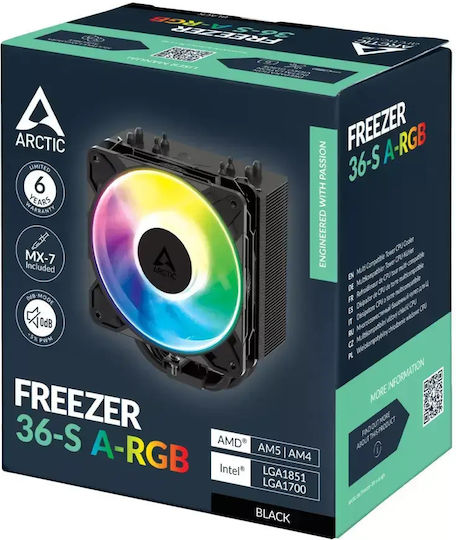 Arctic 36-S Ψύκτρα Επεξεργαστή για Socket 1700/1851/AM4/AM5 με ARGB Φωτισμό