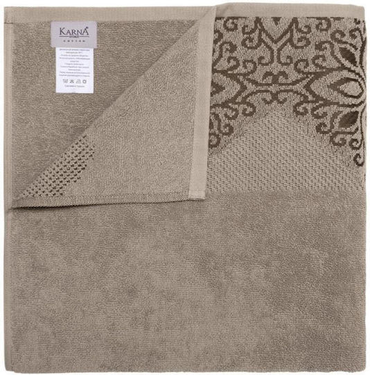 SteweHome Face Towel 50x90cm Brown 2 Pieces