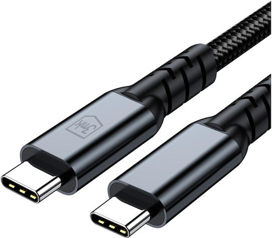 3MK USB 3.2 Video Cable USB-C male - USB-C / Thunderbolt 4 240W Μαύρο 2m