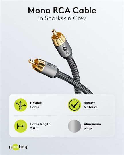 Goobay Cable 2x RCA male - 2x RCA male 2m 65296