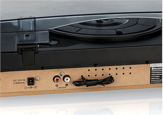 Roadstar TTR-8634 Turntables with Preamp and Built-in Speakers Silver