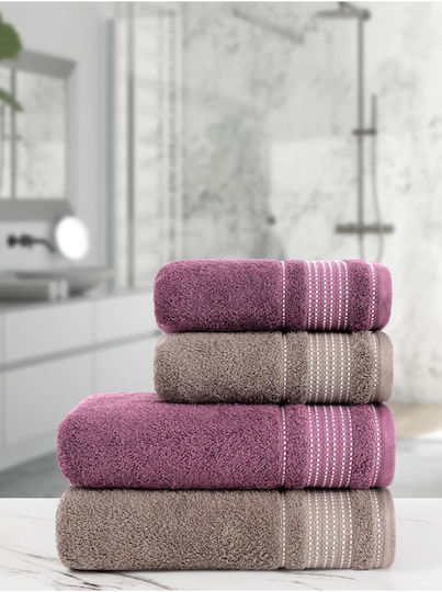 SteweHome Set Prosoape De Baie 4 Buc Ste-024909-V51504