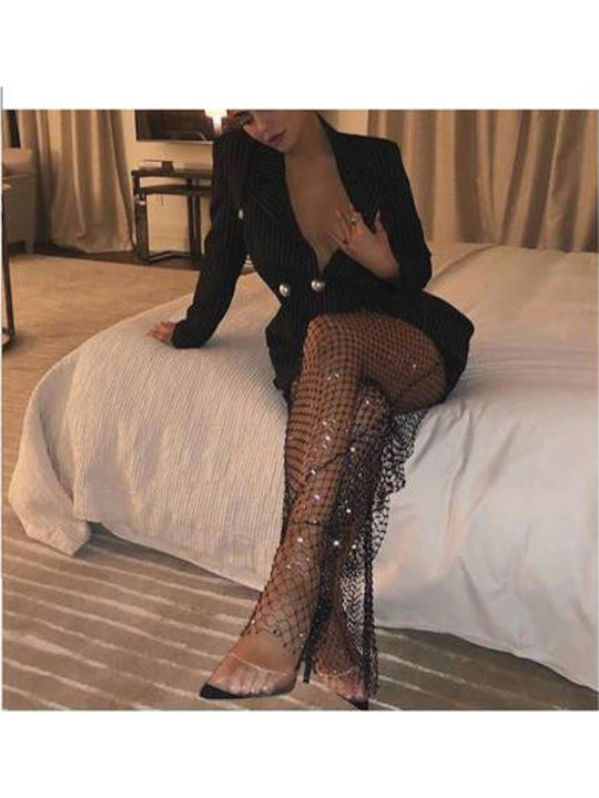 Pantaloni Dama Din Țesătură Negru