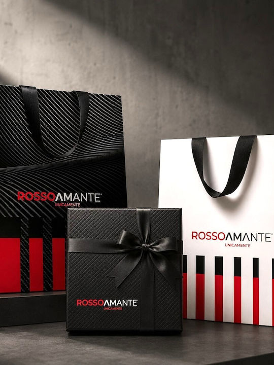 Ανδρικό Βραχιόλι Ριβιέρα Ατσάλι Rosso Amante Ubr584db