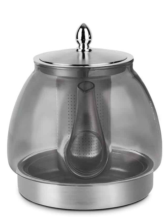 Berlinger Haus Чайник със Стъклен Филтър Сребрист 1200ml