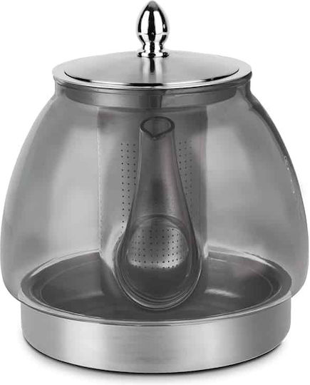 Berlinger Haus Τσαγιέρα με Φίλτρο Γυάλινη Ασημί 1200ml