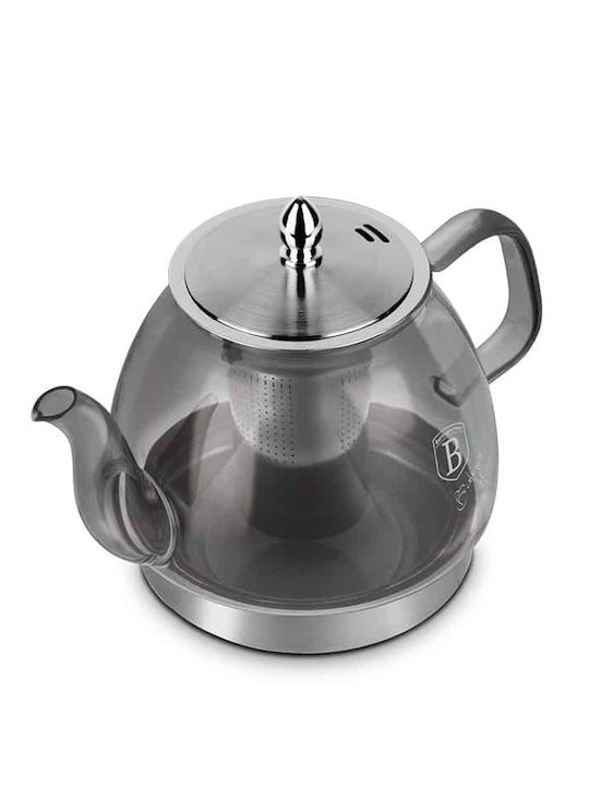 Berlinger Haus Чайник със Стъклен Филтър Сребрист 1200ml