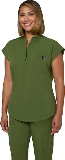 KOI USA Female Medical Blouse Green