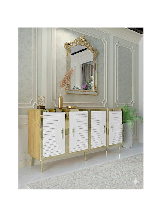 Буфет Дървен Златист 150x32x75см
