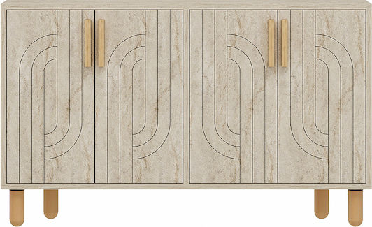Μπουφές Ξύλινος Καφέ 120x30x75cm