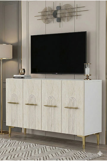 Bufet Din Lemn Multicolor 120x32x75cm